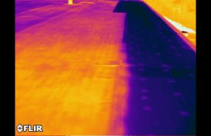 IR 0145 0 300x193 - Infrared image of wet roof insulation - Infrared Imaging Services LLC