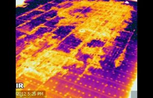 Infrared roof moisture image1 0 300x193 - Infrared finds roof moisture - Infrared Imaging Services LLC