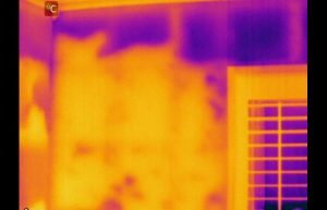 missing insulation 0 300x193 - Insulation has settled within wall - Infrared Imaging Services LLC